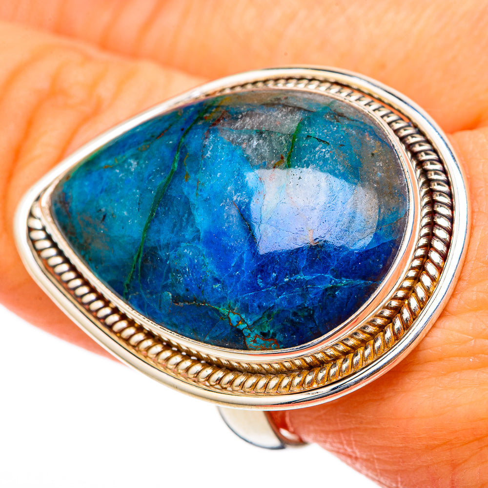 Chrysocolla Rings handcrafted by Ana Silver Co - RING101878