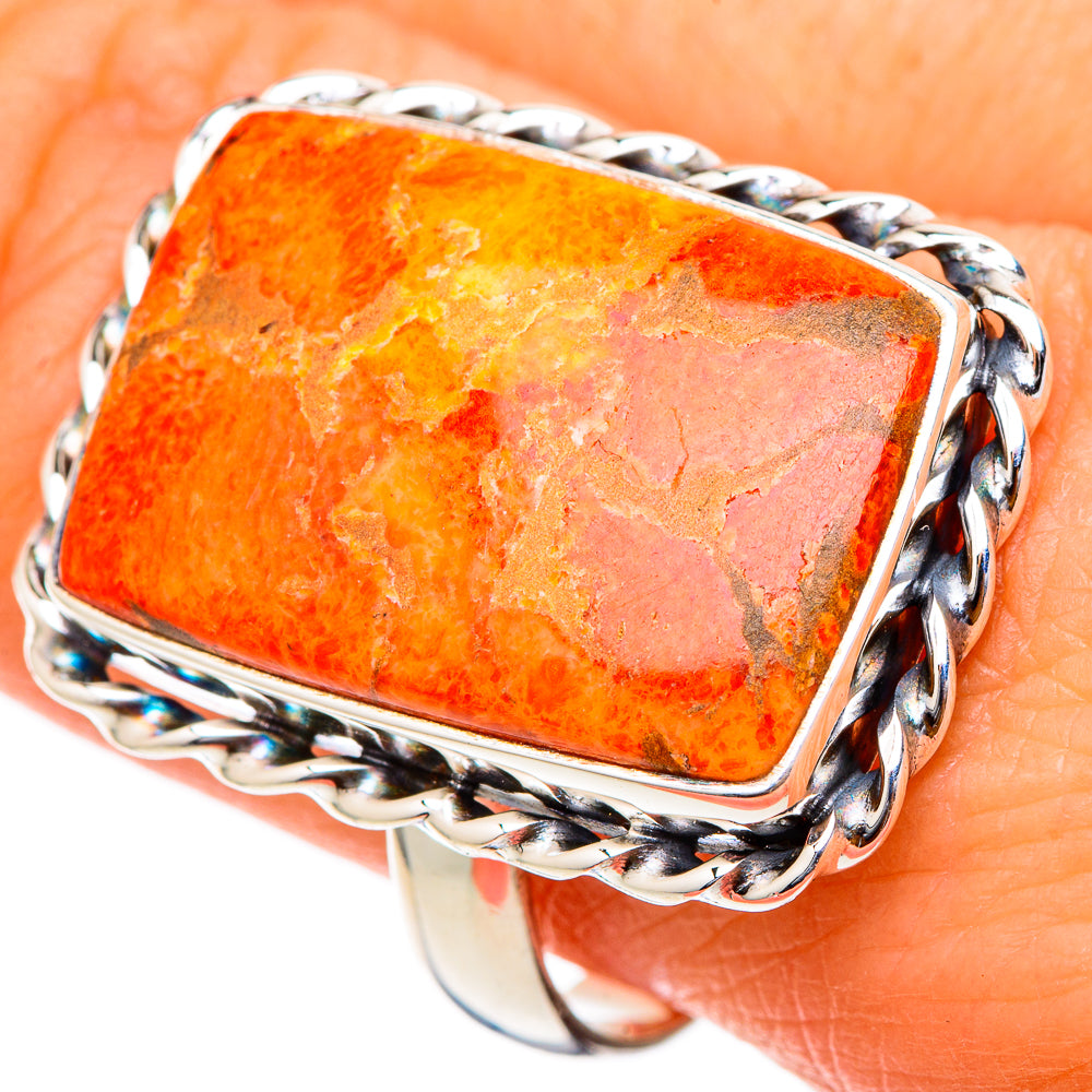 Sponge Coral Rings handcrafted by Ana Silver Co - RING101886