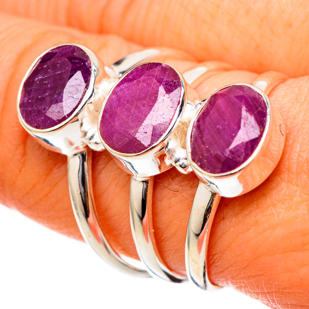 Ruby Rings handcrafted by Ana Silver Co - RING101890