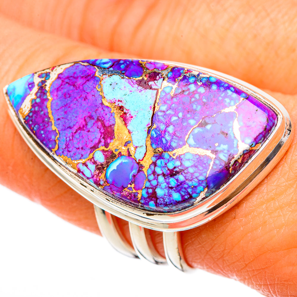 Spiny Oyster Turquoise Rings handcrafted by Ana Silver Co - RING101891