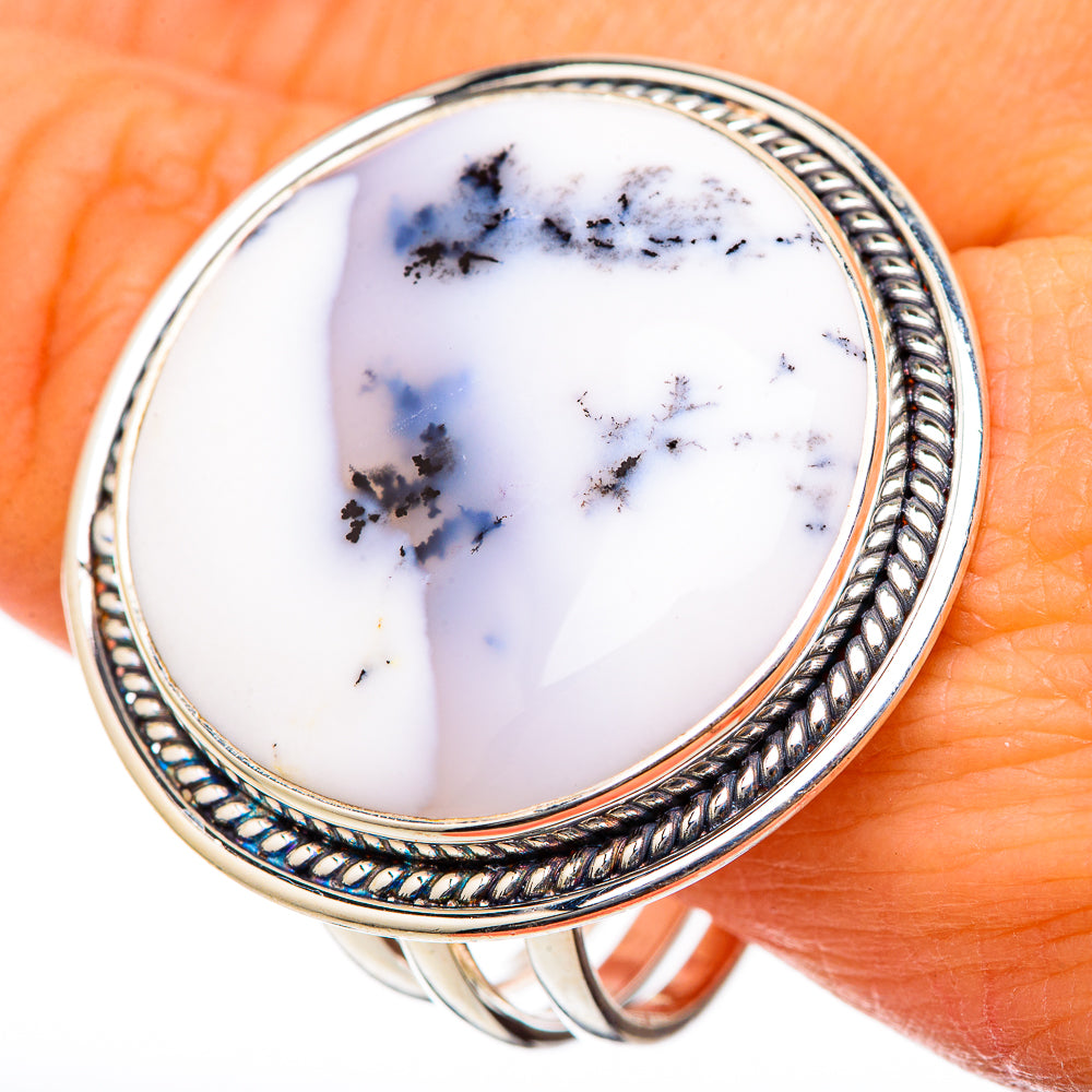 Dendritic Opal Rings handcrafted by Ana Silver Co - RING101897
