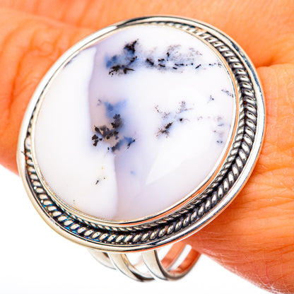 Dendritic Opal Rings handcrafted by Ana Silver Co - RING101897
