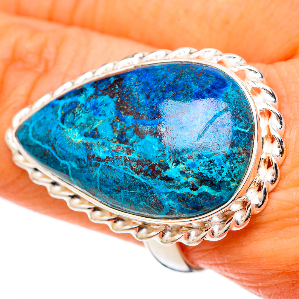 Chrysocolla Rings handcrafted by Ana Silver Co - RING101908