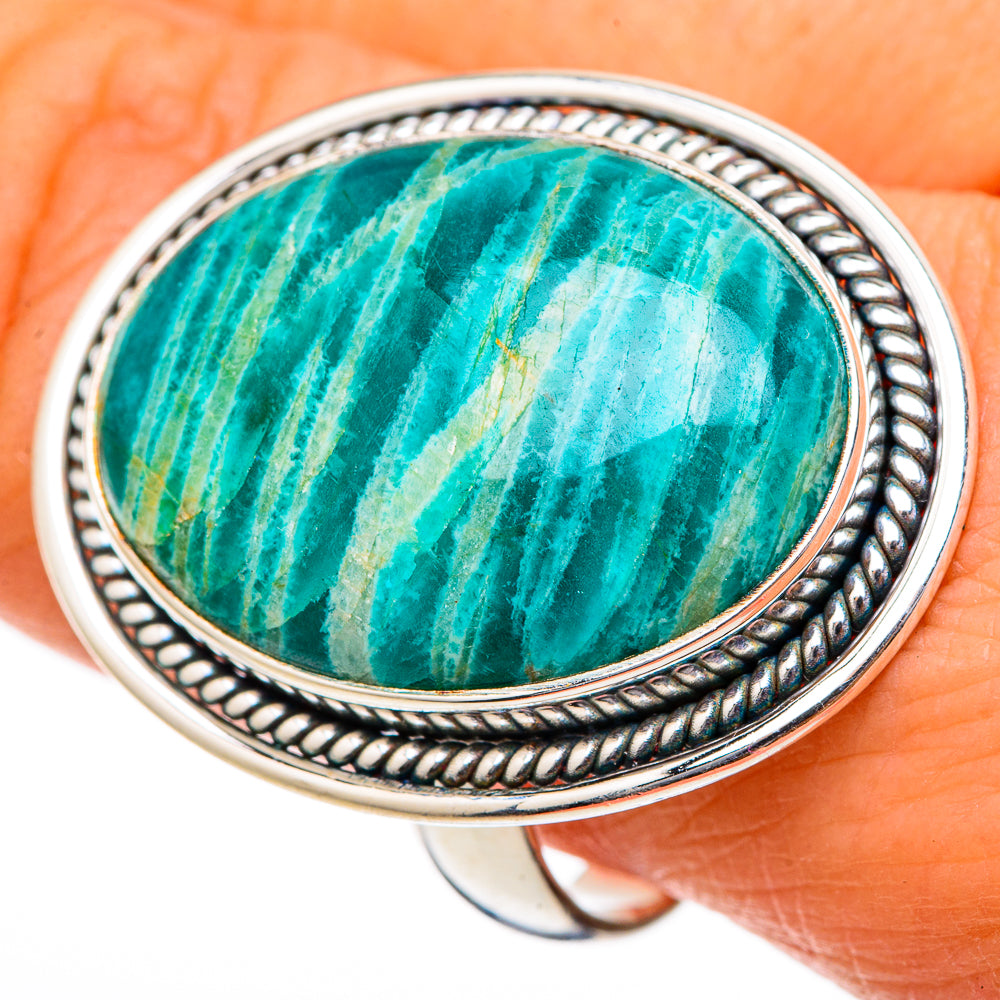 Amazonite Rings handcrafted by Ana Silver Co - RING101909