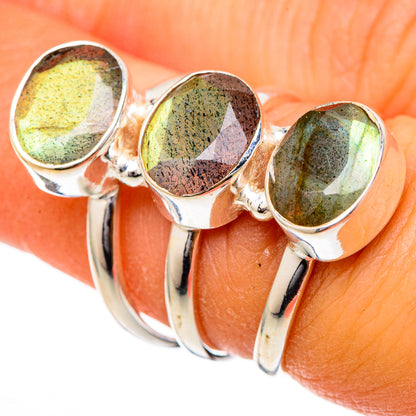 Labradorite Rings handcrafted by Ana Silver Co - RING101913