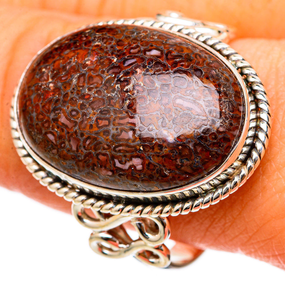 Dinosaur Bone Rings handcrafted by Ana Silver Co - RING101914