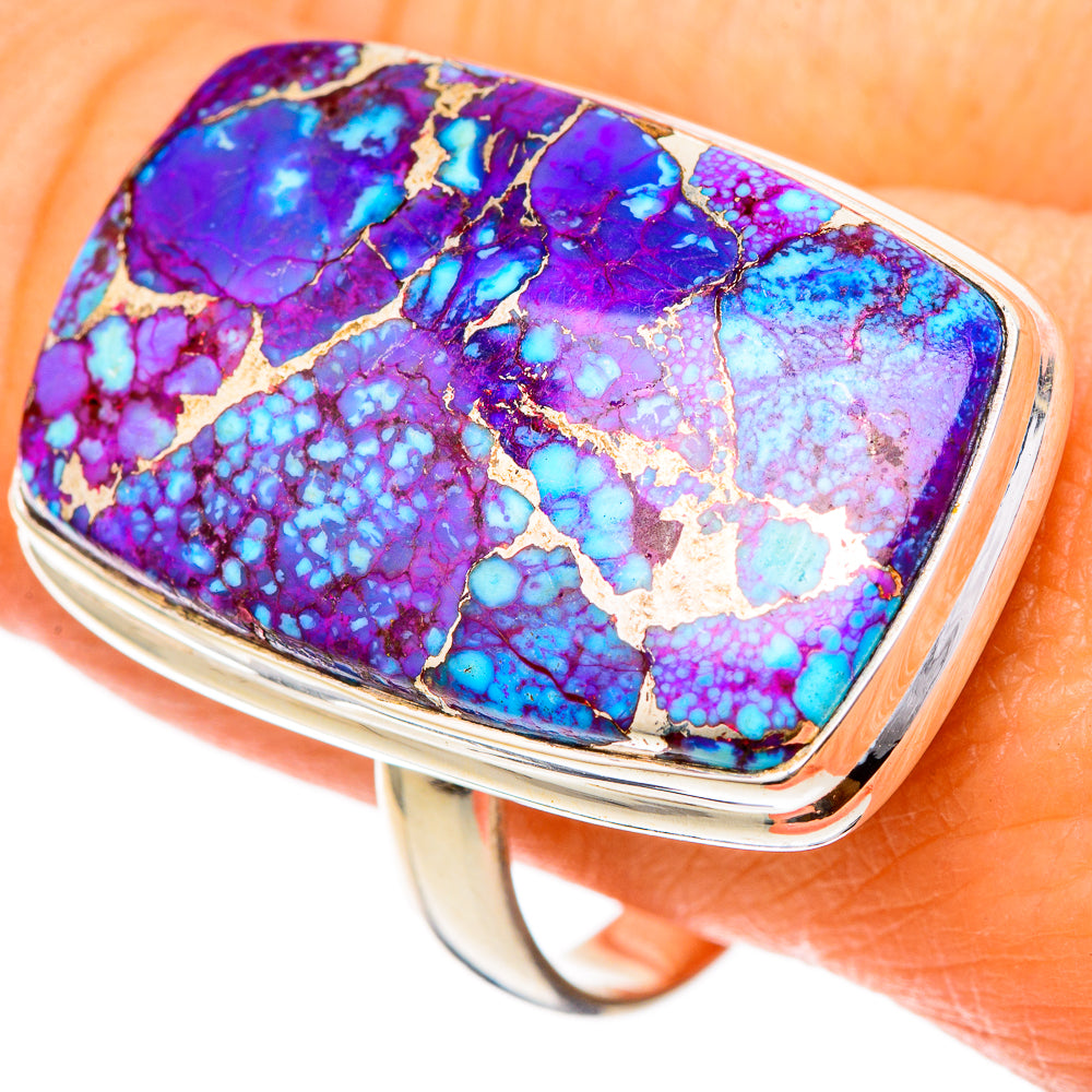 Spiny Oyster Turquoise Rings handcrafted by Ana Silver Co - RING101920