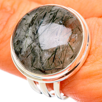 Tourmalinated Quartz Rings handcrafted by Ana Silver Co - RING101924