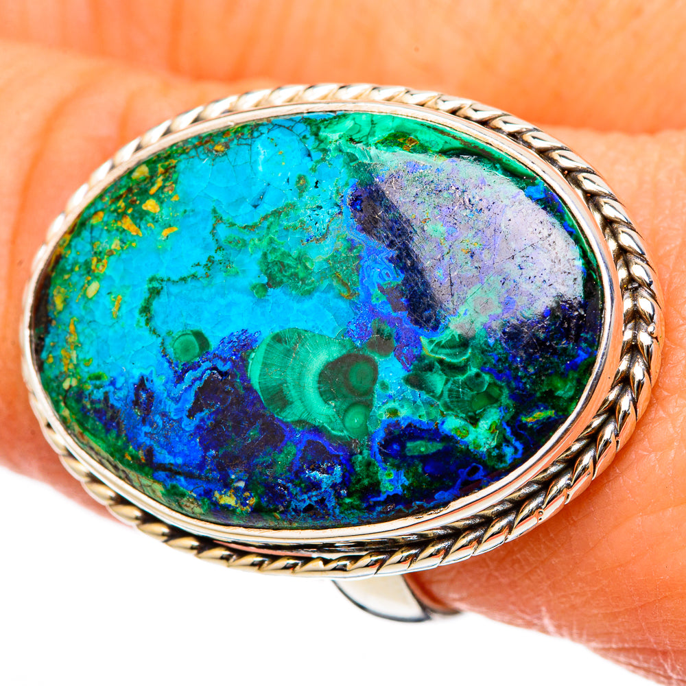 Chrysocolla Rings handcrafted by Ana Silver Co - RING101928