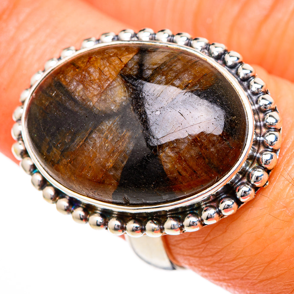 Chiastolite Rings handcrafted by Ana Silver Co - RING101937