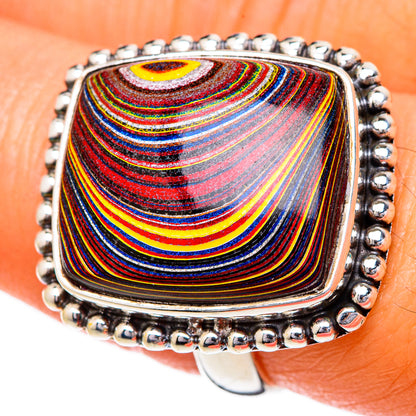 Fordite Rings handcrafted by Ana Silver Co - RING101938