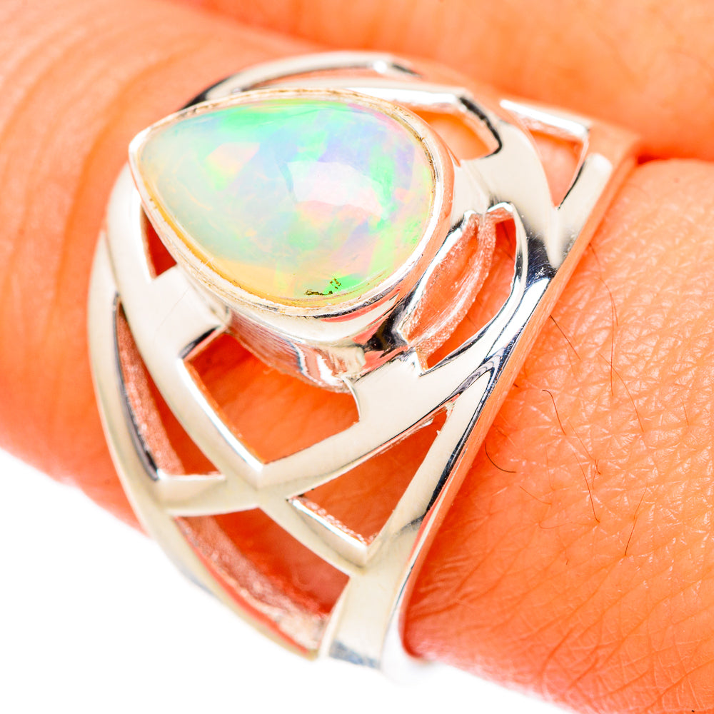 Ethiopian Opal Rings handcrafted by Ana Silver Co - RING101955