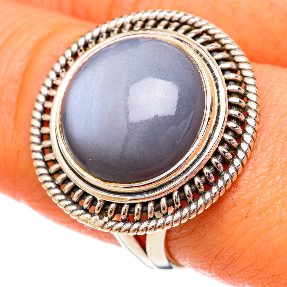 Chocolate Moonstone Rings handcrafted by Ana Silver Co - RING101960
