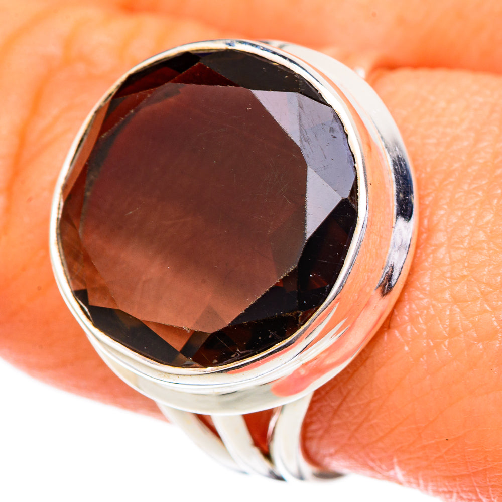 Smoky Quartz Rings handcrafted by Ana Silver Co - RING101969