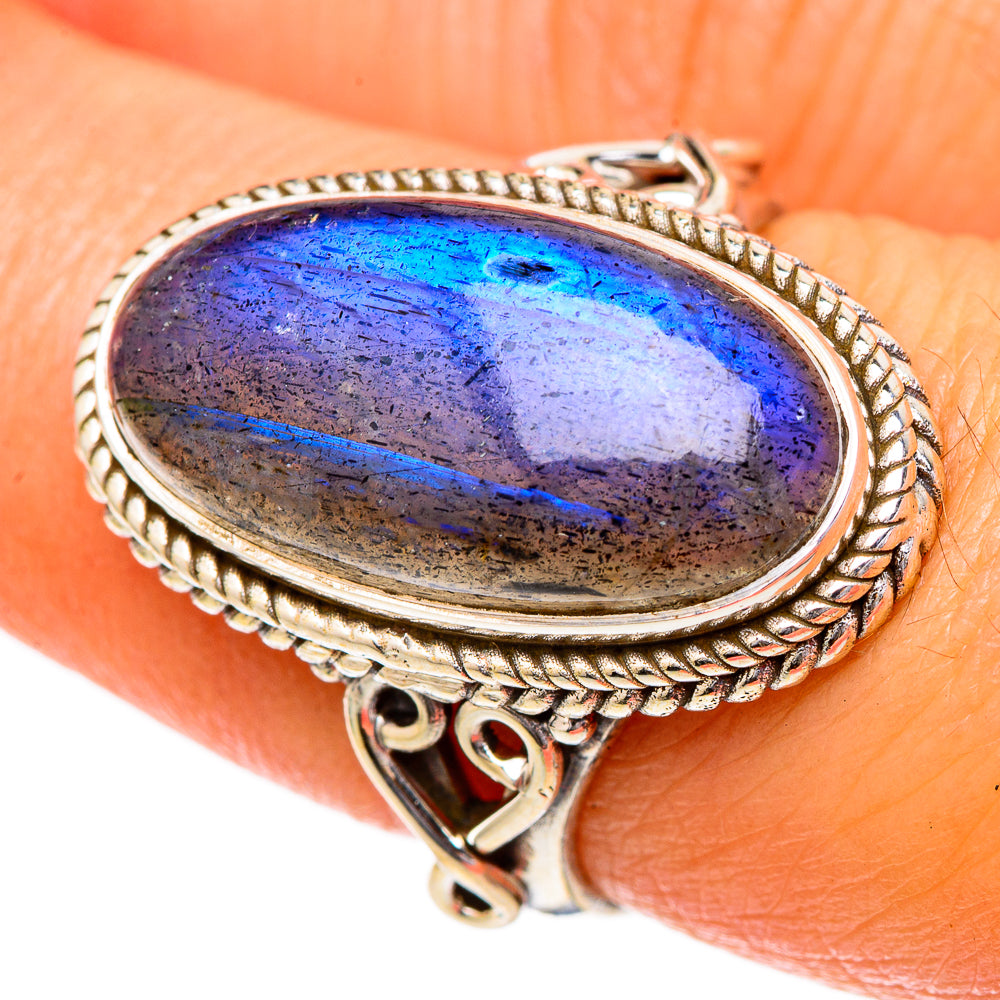 Labradorite Rings handcrafted by Ana Silver Co - RING101988