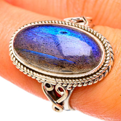 Labradorite Rings handcrafted by Ana Silver Co - RING101988