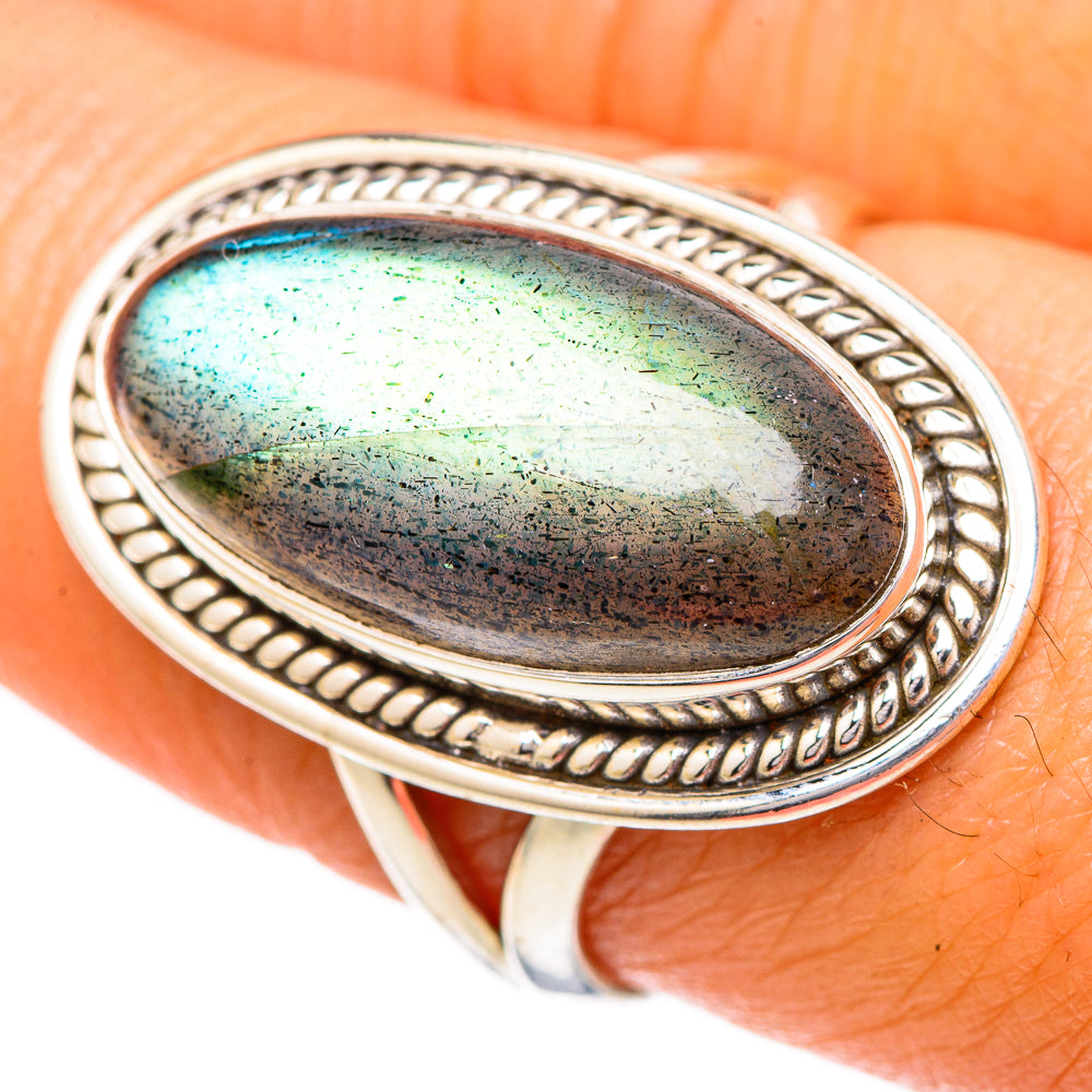 Labradorite Rings handcrafted by Ana Silver Co - RING101991