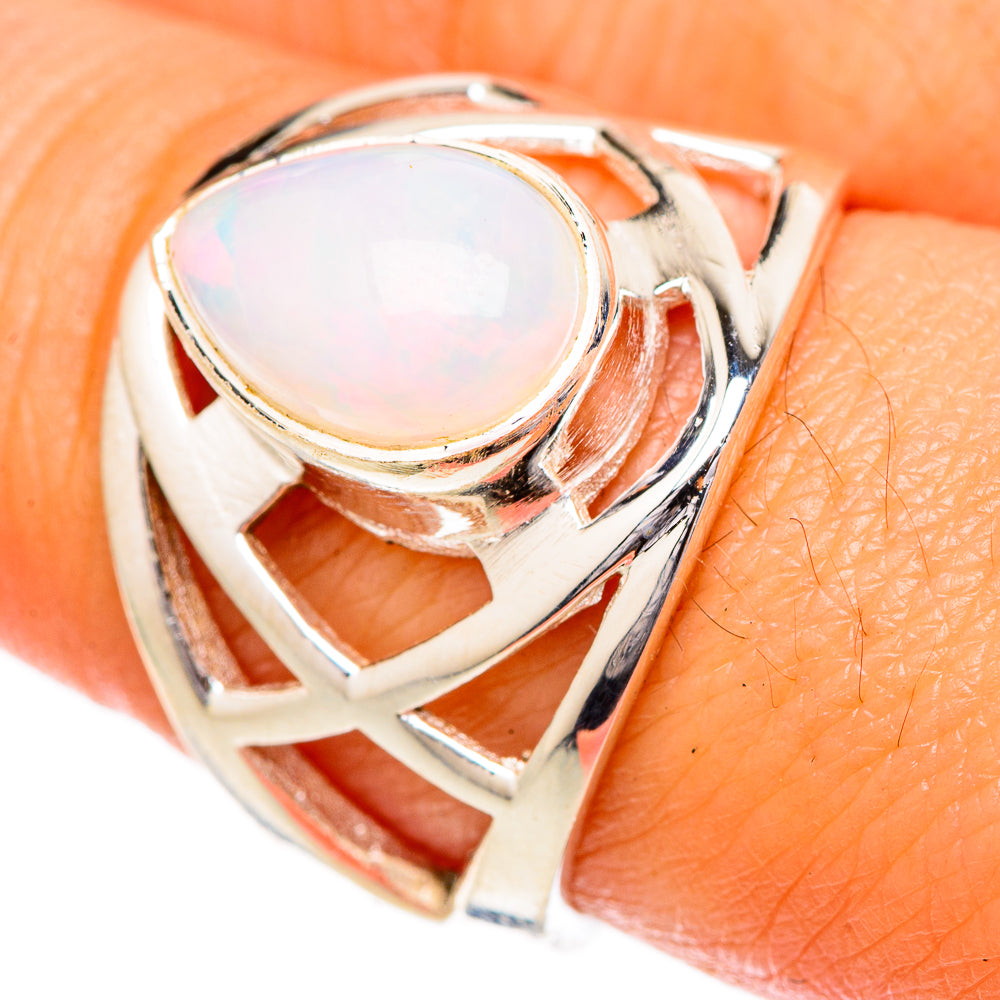 Ethiopian Opal Rings handcrafted by Ana Silver Co - RING102002