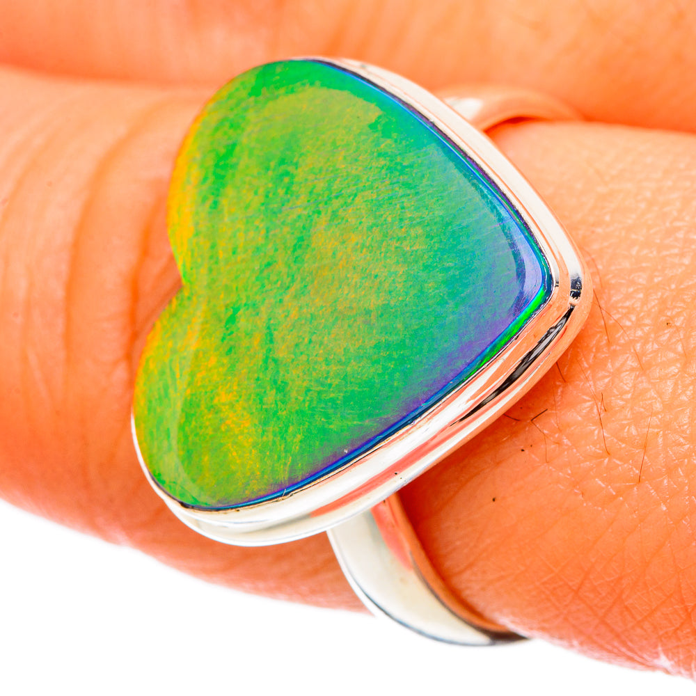 Aura Opal Rings handcrafted by Ana Silver Co - RING102004