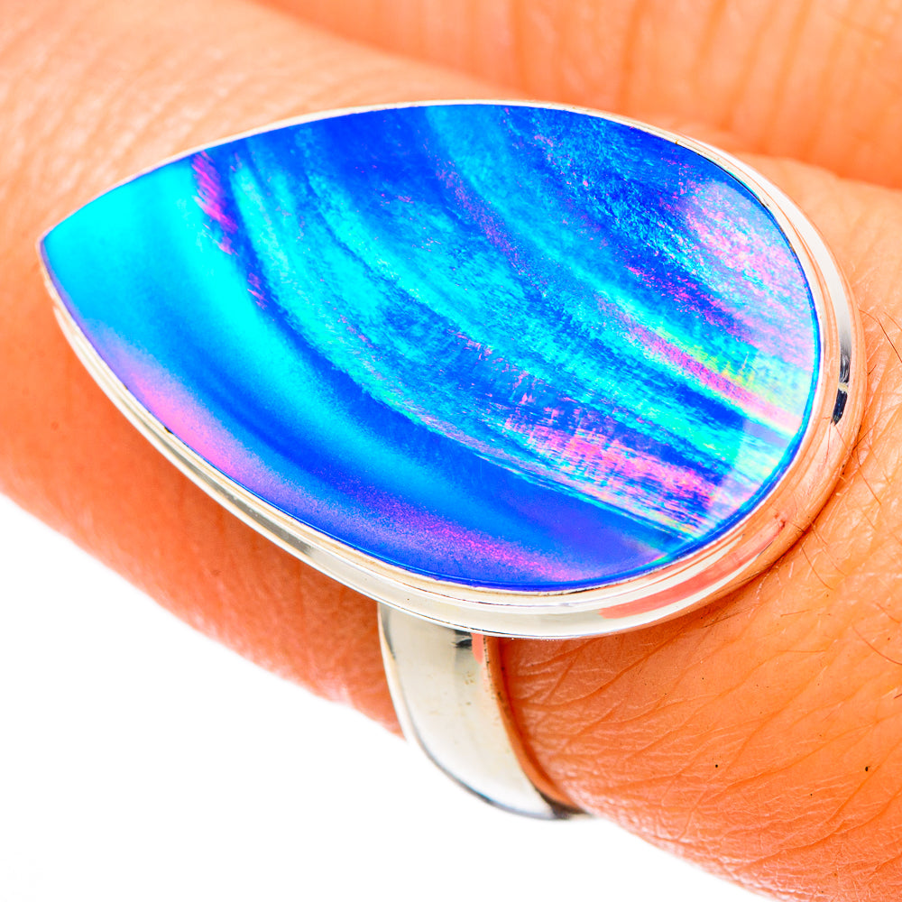 Aura Opal Rings handcrafted by Ana Silver Co - RING102005