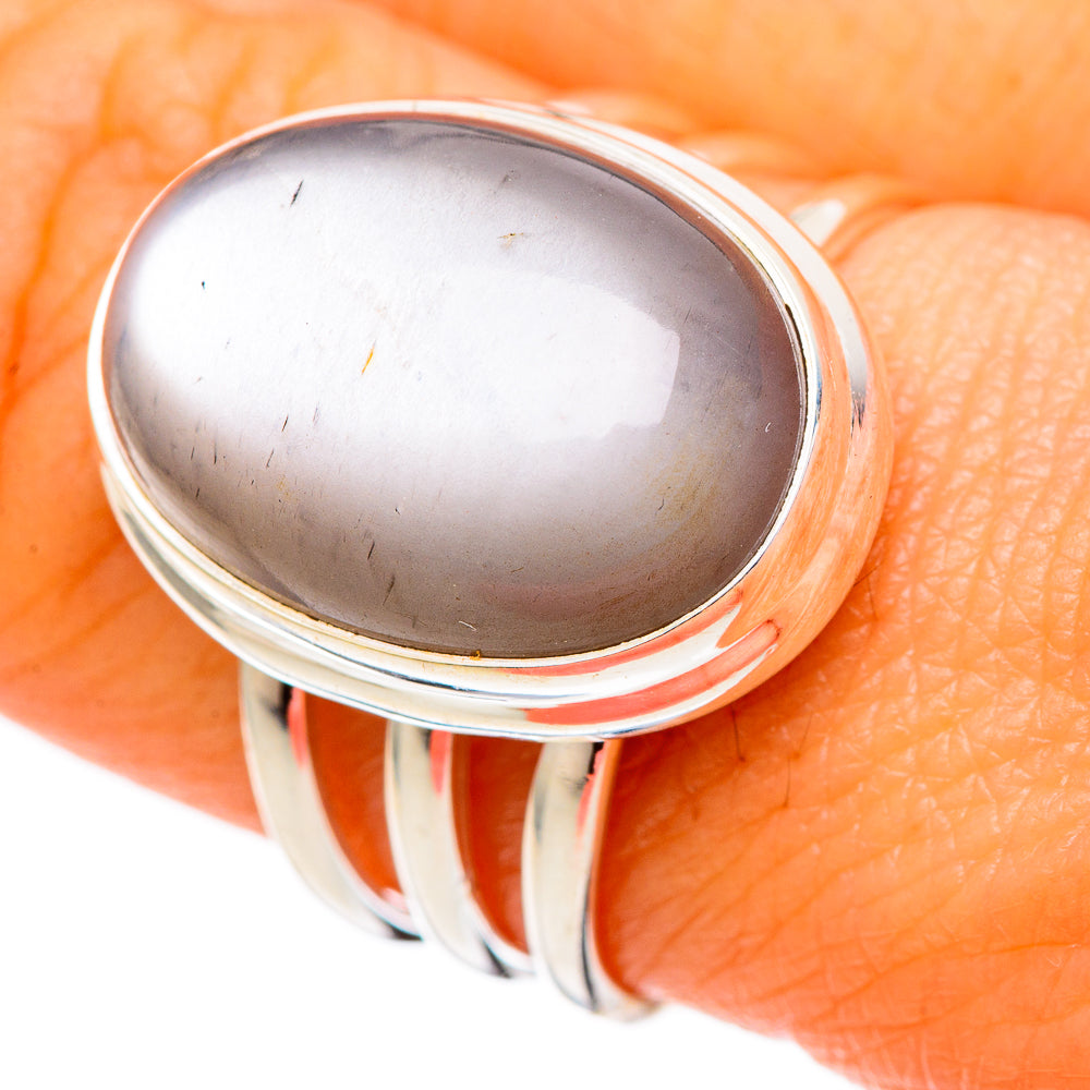 Chocolate Moonstone Rings handcrafted by Ana Silver Co - RING102024