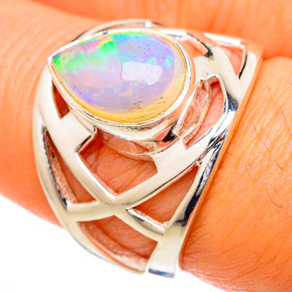 Ethiopian Opal Rings handcrafted by Ana Silver Co - RING102026