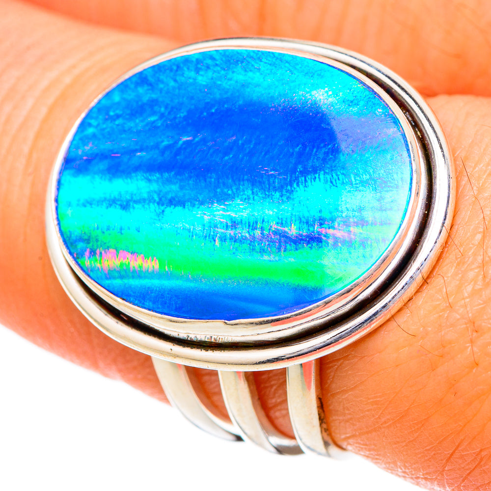 Aura Opal Rings handcrafted by Ana Silver Co - RING102029