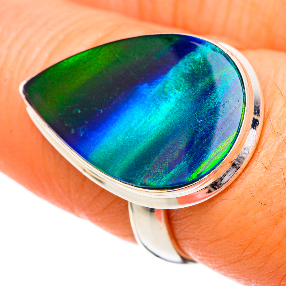 Aura Opal Rings handcrafted by Ana Silver Co - RING102030