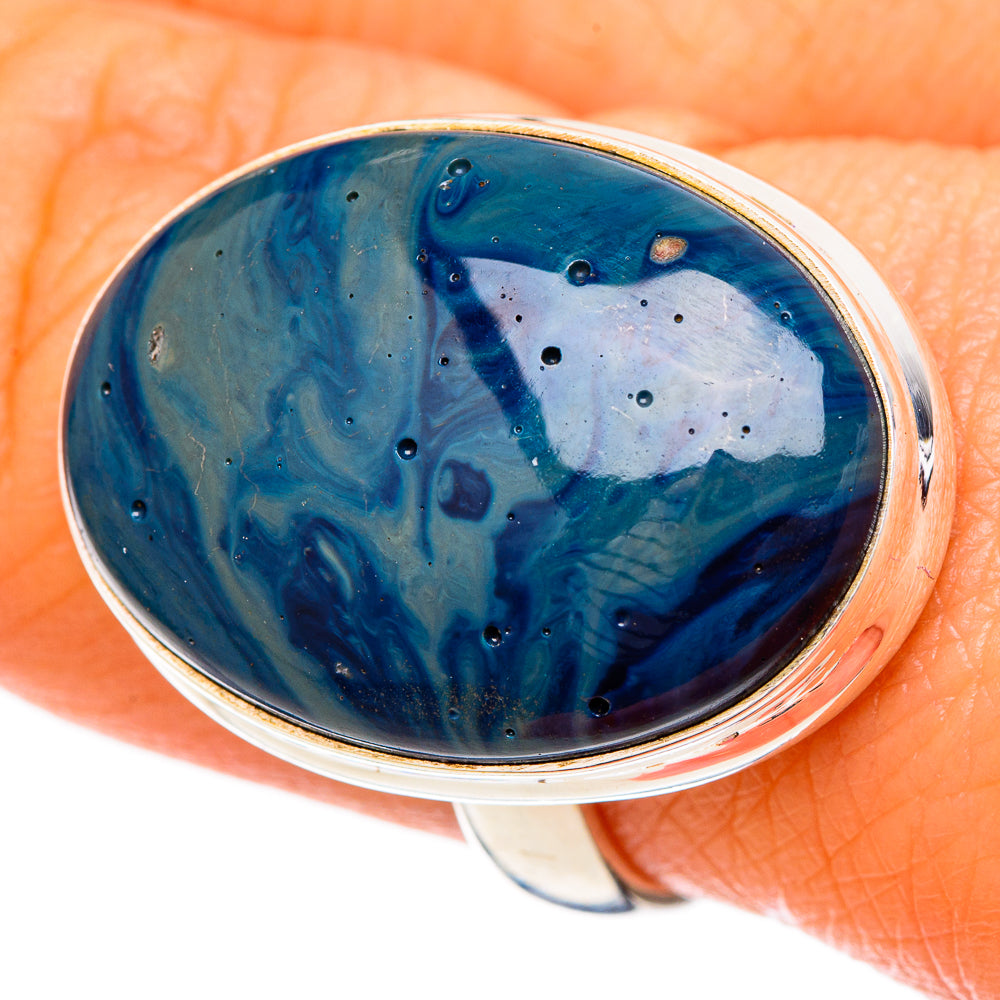 Blue Jasper Rings handcrafted by Ana Silver Co - RING102031