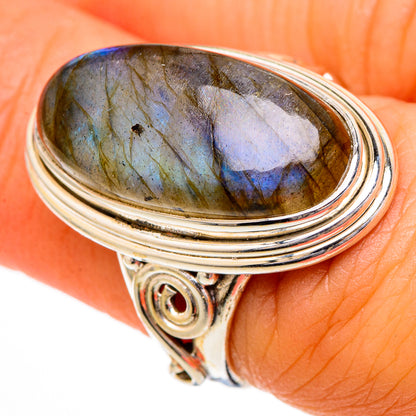 Labradorite Rings handcrafted by Ana Silver Co - RING102032