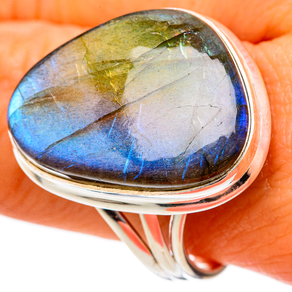 Labradorite Rings handcrafted by Ana Silver Co - RING102092