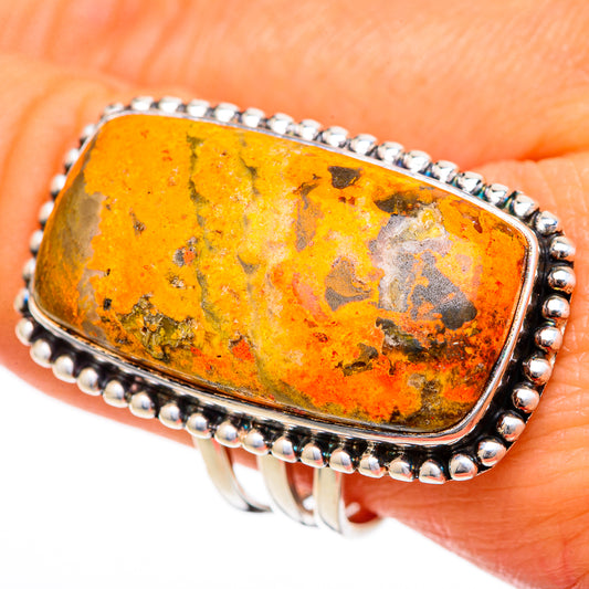 Bumble Bee Jasper Rings handcrafted by Ana Silver Co - RING102094