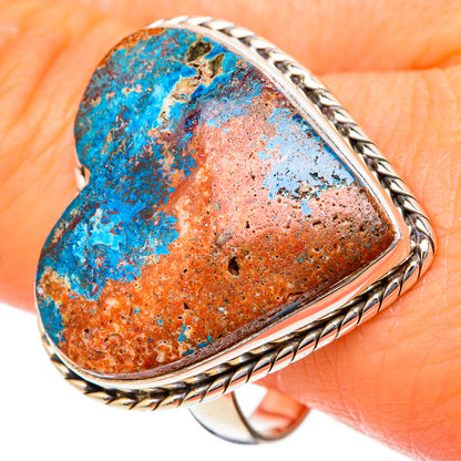 Chrysocolla Rings handcrafted by Ana Silver Co - RING102096