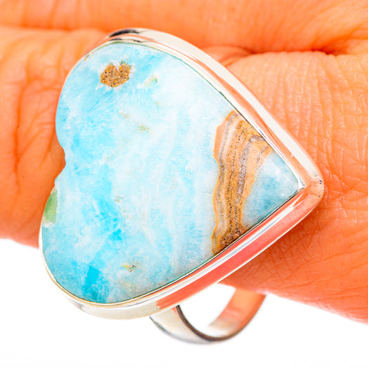 Larimar Rings handcrafted by Ana Silver Co - RING102105