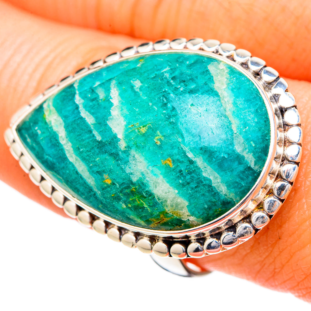 Amazonite Rings handcrafted by Ana Silver Co - RING102108