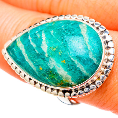 Amazonite Rings handcrafted by Ana Silver Co - RING102108