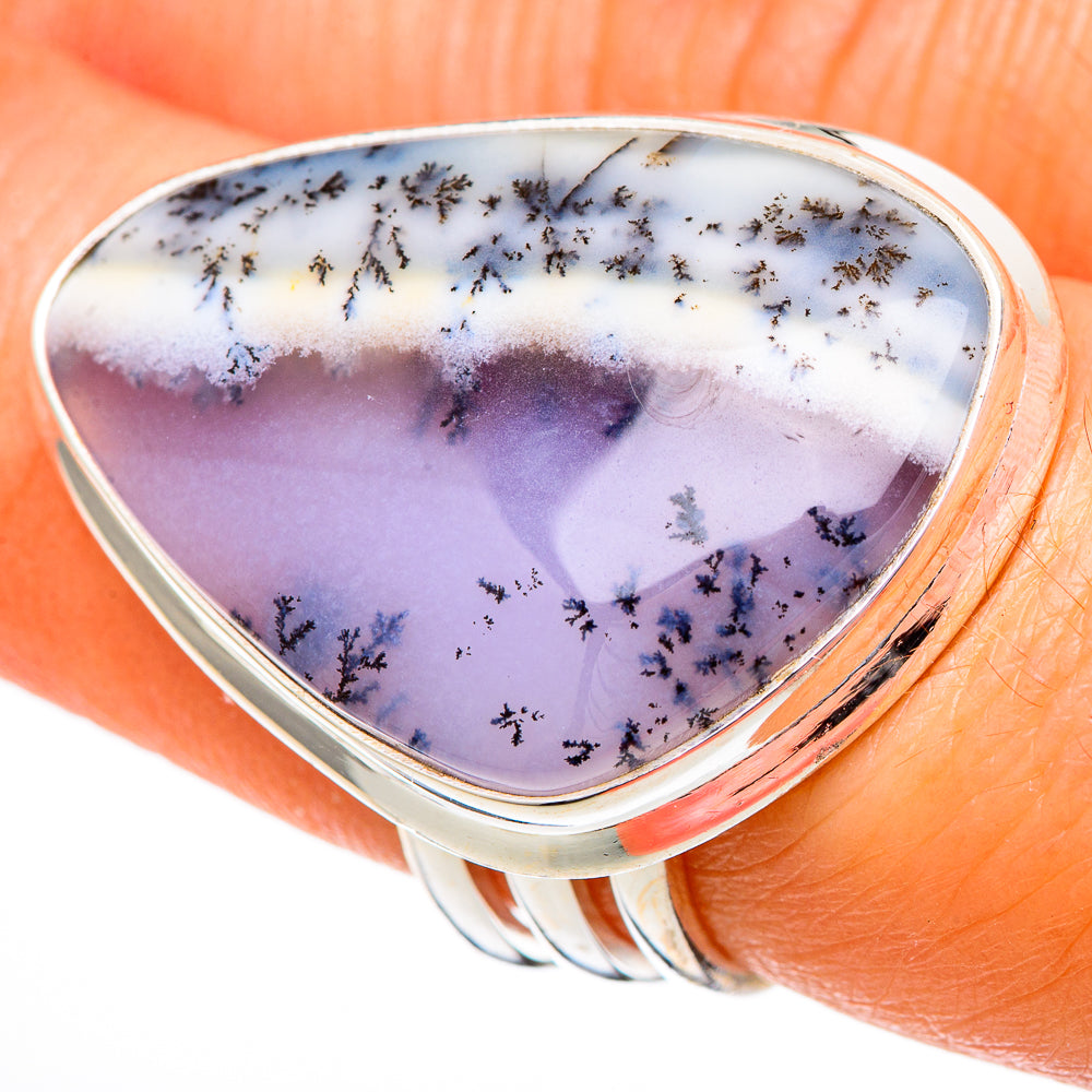 Dendritic Opal Rings handcrafted by Ana Silver Co - RING102131