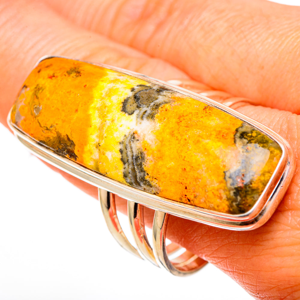 Bumble Bee Jasper Rings handcrafted by Ana Silver Co - RING102136