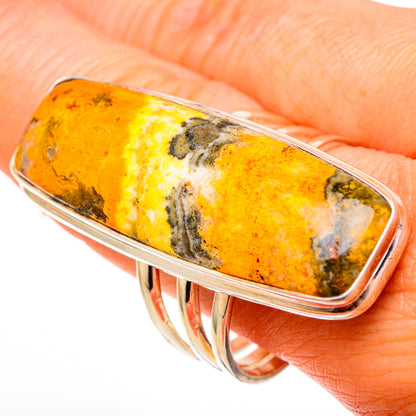 Bumble Bee Jasper Rings handcrafted by Ana Silver Co - RING102136