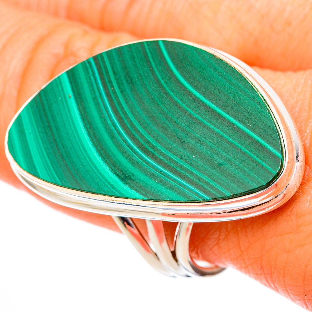 Malachite Rings handcrafted by Ana Silver Co - RING102147