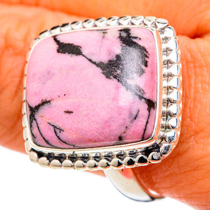 Rhodonite Rings handcrafted by Ana Silver Co - RING102157