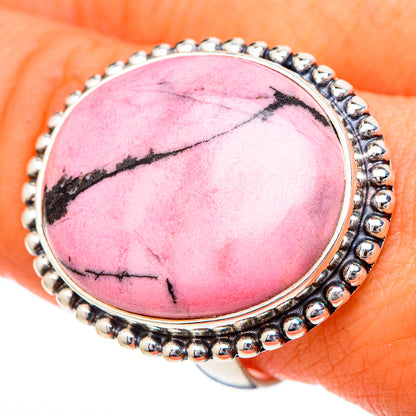 Rhodonite Rings handcrafted by Ana Silver Co - RING102158