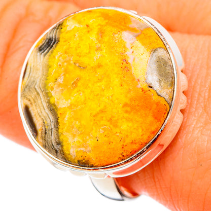 Bumble Bee Jasper Rings handcrafted by Ana Silver Co - RING102174