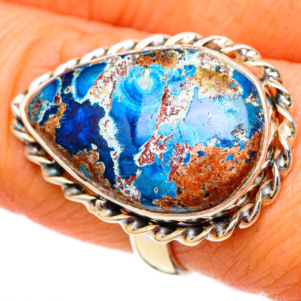 Chrysocolla Rings handcrafted by Ana Silver Co - RING102179