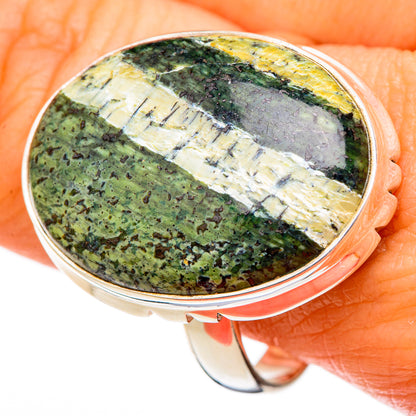 Lizard Jasper Rings handcrafted by Ana Silver Co - RING102189