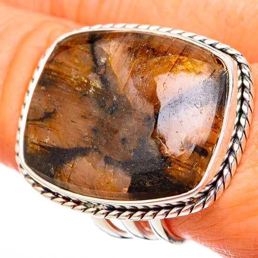 Chiastolite Rings handcrafted by Ana Silver Co - RING102192
