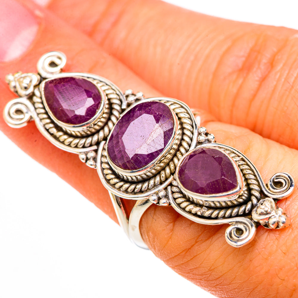 Ruby Rings handcrafted by Ana Silver Co - RING102196