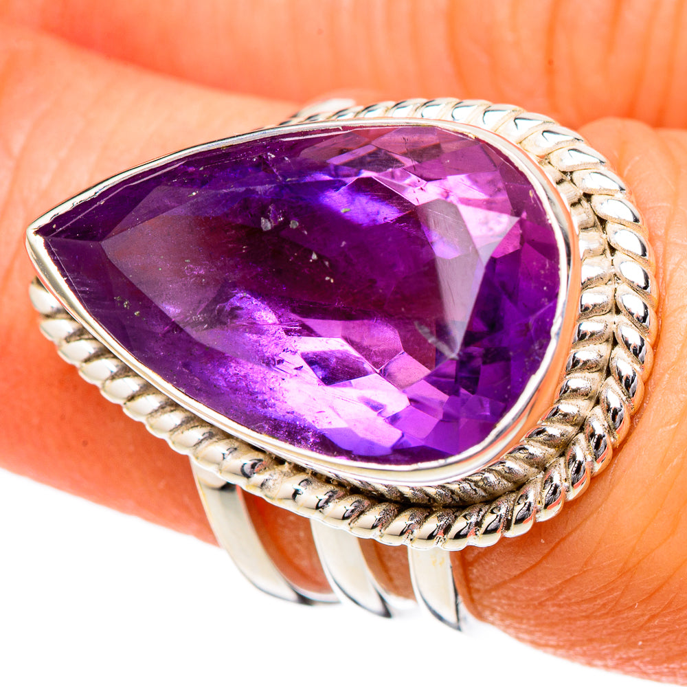 Amethyst Rings handcrafted by Ana Silver Co - RING102199