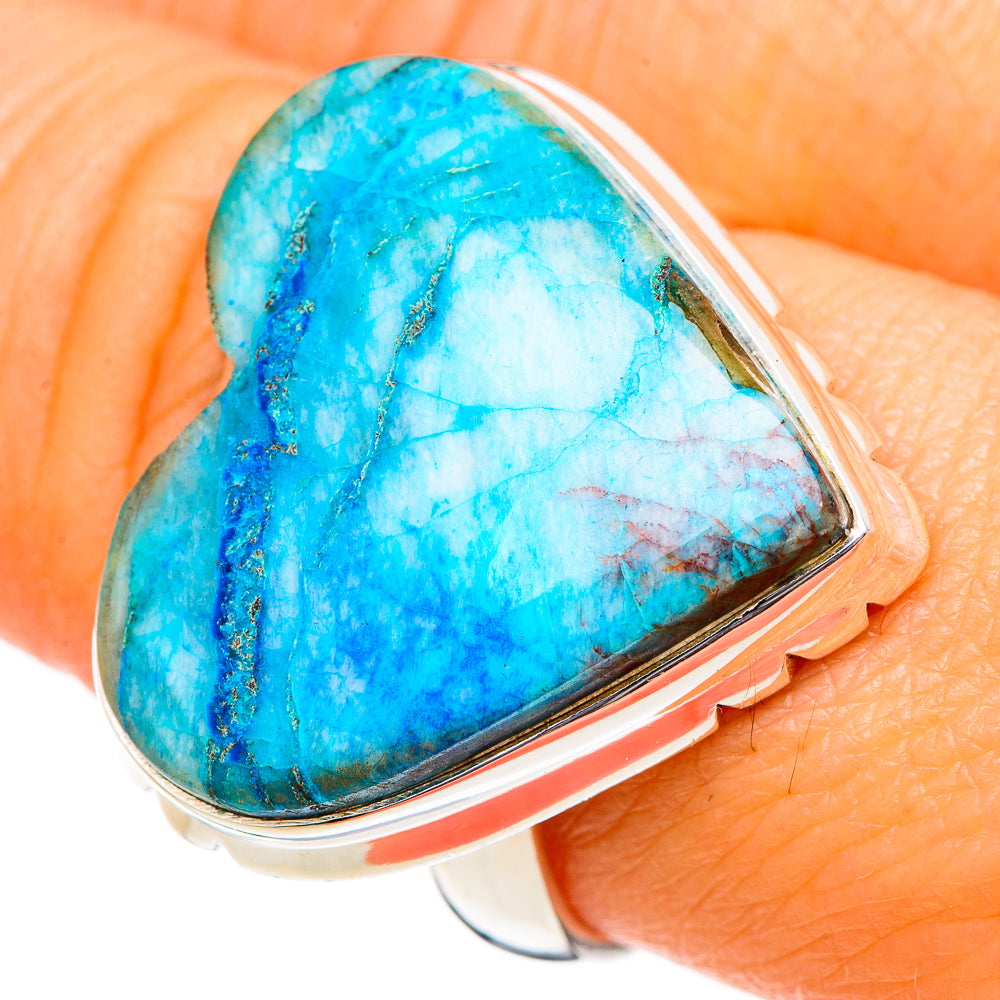 Chrysocolla Rings handcrafted by Ana Silver Co - RING102213