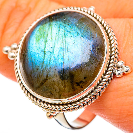 Labradorite Rings handcrafted by Ana Silver Co - RING102220